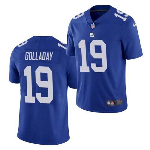 Men New York Giants #19 Kenny Golladay Nike Royal Vapor Limited NFL Jersey